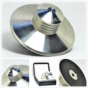 LP Stainless Steel 380g Record Weight LP Disc Stabilizer Turntable Clamp HiFi - Picture 1 of 5
