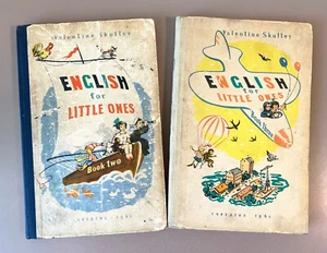 English Learning for Kids #2 & #3 by Valentine Skultey Vintage 1961 Soviet Books - Picture 1 of 9