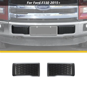 Carbon Fiber Front Bumper Corner Cover Trim For Ford F150 2015-2020 Accessories - Picture 1 of 8
