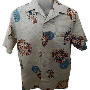 Camicia hawaiana vintage Liberty House Hawaiiana Aloha uomo M Medium - Foto 1 di 5