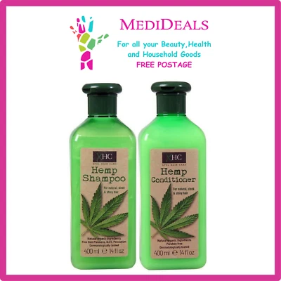 XHC Natural Organic Hemp Shampoo / Conditioner 400ml