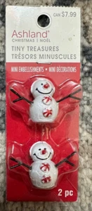 ASHLAND CHRISTMAS TINY TREASURES SET OF 2 SNOWMAN FIGURINES - Picture 1 of 2