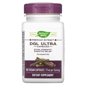 Nature's Way, DGL Ultra, 75 mg, 90 Vegan Capsules Extra Strength Digestive - Bild 1 von 2