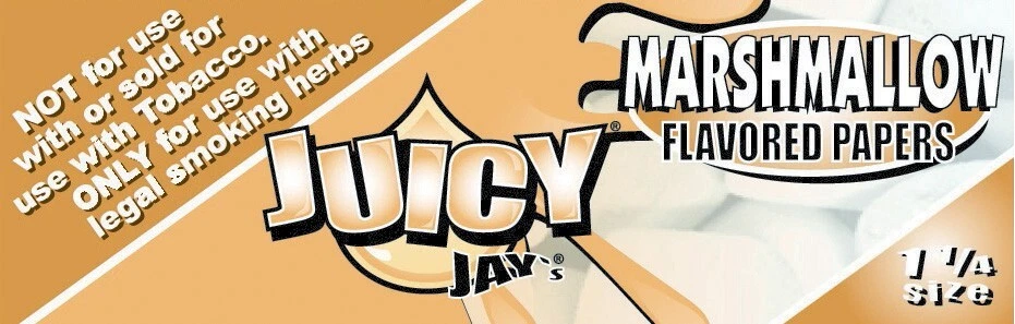 Juicy Jay's 1 1/4 Rolling Papers Marshmallow Flavored Jays USA SHPD Best Price! - Image 1 of 1