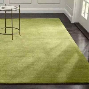 Hand Tufted Modern Moss Green Rug 100% Woolen Rug For Bedroom, Living Room - Picture 1 of 3