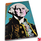 GEORGE WASHINGTON POP ART ANDY WARHOL STYLE CANVAS Wall Art Picture Print