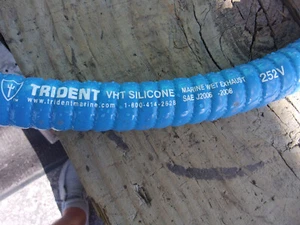 Trident # 252V VHT Silicon Marine Wet Exhaust Hose - Size: 1" per foot - Picture 1 of 3