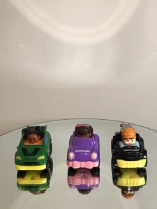Fisher Price Little People WHEELIES Black Tow Truck X 3 - Picture 1 of 10
