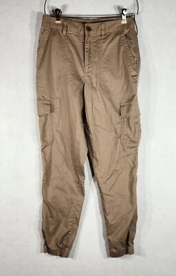 Gap Womens Juniors Size 4 Girlfriend Jogger Khaki Cargo Chino Pants - Image 1 of 4