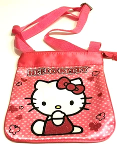Rosa Satin Sanrio Hello Kitty Handtasche Umhängetasche Beuteltasche 2013 - Bild 1 von 10