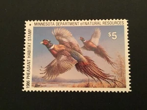 ICOLLECTZONE  US Minnesota 1986 Pheasant Stamp VF NH - Picture 1 of 1