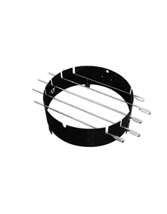 BarrelQ Grillzubehör Schaschlickring 20 x 50 cm Stahl schwarz - Bild 1 von 3