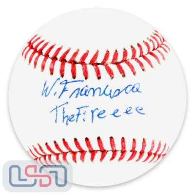 Welbyn Francisca Signed "The Fireeee" Official Major League Baseball JSA - Image 1 of 3