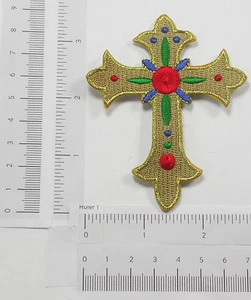 Aplique de parche de hierro - cruz - Imagen 1 de 1