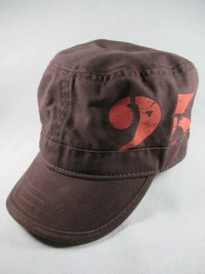 Gorra de béisbol 25 lugares niño joven talla 4-8 marrón militar cadete sombrero excelente Foto 1 de 4