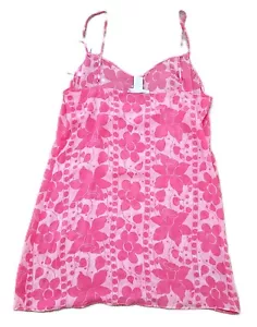 NEU MIT ETIKETT DAMEN AUGUST SEIDE INTIM 100 % SEIDE BLUMEN CHEMISE DESSOUS SLIP GR. L - Bild 1 von 7
