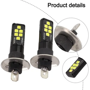 Reliable Nighttime Lighting 2Pcs For H1 LED Headlight Bulbs for Car Fog Lamps - Picture 1 of 14