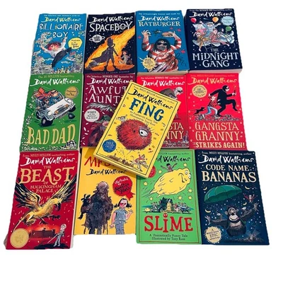 David Walliams x 13 Paperback Bundle Humour Kids Chapter Fiction Books Space boy - image 1 of 4