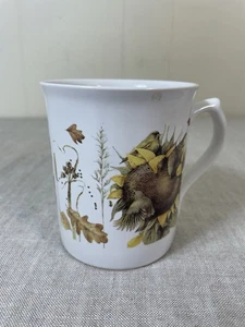 Taza de café Hallmark 1997 Marjolein Bastin taza reunida en una hoja de roble girasol - Imagen 1 de 4