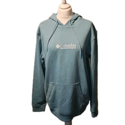 Columbia Sweatshirt Hoodie Mens Size M Aqua Blue Chest 44" - Image 1 of 4
