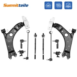 Front Lower Control Arms Ball Joints Sway Bar Link For Audi A3 VW Jetta Golf GTI - Picture 1 of 16