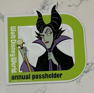 New ORIGINAL Walt Disney World EPCOT Maleficent Annual Passholders Magnet - Picture 1 of 1