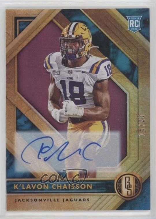 2020 Panini Gold Standard Rookies Rose /25 K'Lavon Chaisson #150 Rookie Auto RC - Image 1 of 2