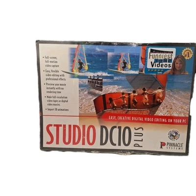 Pinnacle Studio DC10 Plus PC Video Editing Windows 98 Big Box Sealed - Image 1 of 4