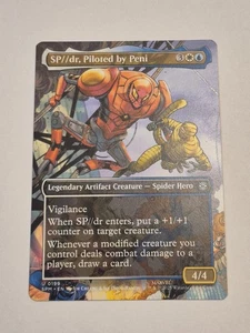 SP//DR, Piloted by Peni (BORDERLESS) #199 NM SPM Marvel's Spider-Man Magic MTG - Bild 1 von 2