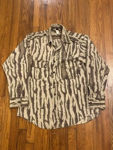 Vintage Duxbak Shooting Shirt Men’s Size M Mossy Oak Original Button Tree Bark - Picture 1 of 5