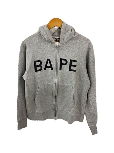 A BATHING APE (BAPE) Felpa con cappuccio A BATHING APE BAPE FULL ZIP grigia L usata