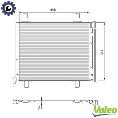 CONDENSER AIR CONDITIONING 814168 FOR SKODA VW SEAT CPGA/CHYB/CHYA 1.0L 3cyl UP! - Image 1 of 4