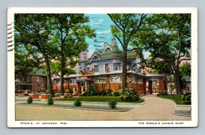 Vintage Stein's Oshkosh WI Postcard 1931 The World's Unique Shop - Picture 1 of 2