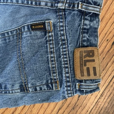 Pantalones de mezclilla Polo de Ralph Lauren pierna recta para niñas 14 vintage Y2K Foto 1 de 4