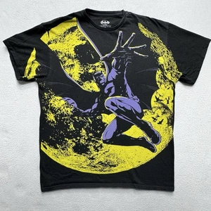 (L) Batman Graphic Mens Large Black Shirt Moon Jump  Retro Style DC VTG Y2K - Picture 1 of 5