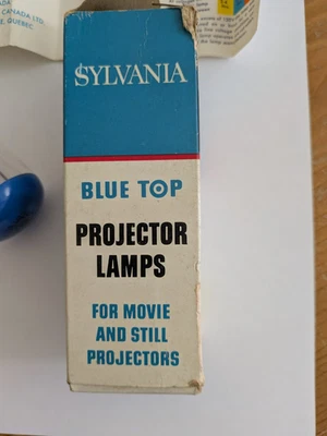 Vintage Sylvania Projector Lamp Blue Top DFW  500 WATT 120 VOLT 25 HRS NOS - Image 1 of 4