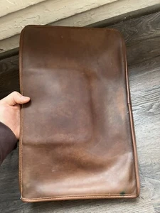 Vintage 70s Coach Portfolio 5040 Document 17"X 11" Mocha NYC Clutch Brown 1970s - Picture 1 of 23