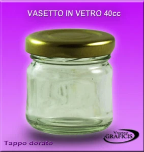 N°50 Vasetti in vetro 40ML CON TAPPO   per confetture-marmellate E BOMBONIERE - Foto 1 di 1