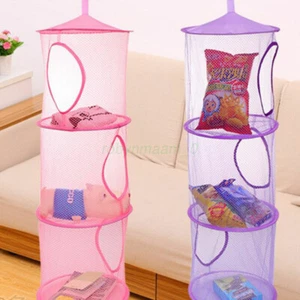 Bathroom Toy Storage - 3-Tier Hanging Mesh Organizer Compartment AU - Picture 1 of 13