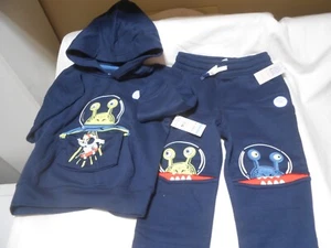 365 Kids Garanimals Boys Mix Match Hoodie Top & Jogger pants Size 5 - ALIEN 👦 - Picture 1 of 16