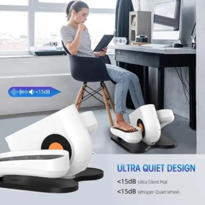 Quiet & Portable 13-Speed Under Desk Elliptical Machine, Ellipse Leg Exerciser - Picture 1 of 14