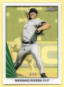 2016 Leaf Clear Green Parallel #18 Mariano Rivera #6/10