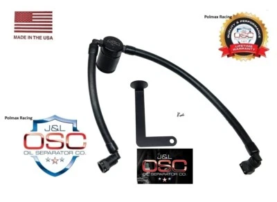 JLT / J&L separador de aceite billet negro lata de captura 2010-19 Ford Flex 3.5 V6 turbo Foto 1 de 3