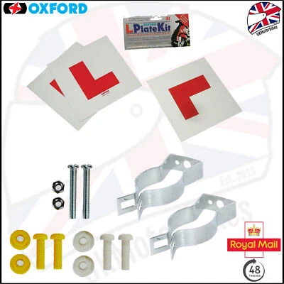Oxford L-Plates Kit Motorcycle Learner Plates Motorbike Scooter Bike New - Image 1 of 4