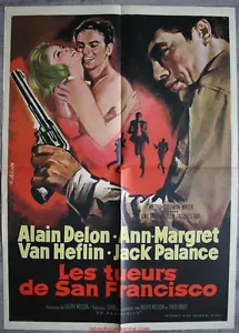 Les Killers de San Francisco Cartel Cine 80x60 Movie Póster Alain Delon - Imagen 1 de 1