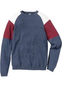 Jersey Regular Fit T. 44/46 (S) rojo índigo suéter de hombre manga larga suéter nuevo - Imagen 1 de 1