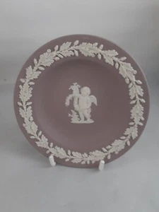 Wedgwood Stagioni Inverno Piatto Lilla Jasperware Vintage Britannico - Foto 1 di 7