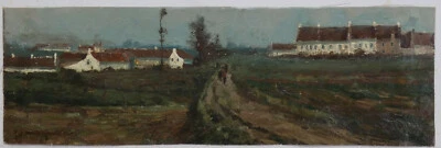 JULES MERCKAERT 1872-1924...VAST LIVELY LANDSCAPE IN THE BELGIAN COUNTRYSIDE - Image 1 of 4