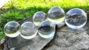 Clear Acrylic Contact Juggling Balls 60mm,65mm,68mm,70mm,76mm,82mm,90mm,100,120 - Picture 1 of 27