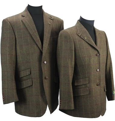 Mens Blazer 100% Wool Tweed BNWT Hunter-Outdoor Bark Brown - Image 1 of 4